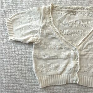 Urban Outfitters “Brenda Short Sleeve Cardigan” - Size Large